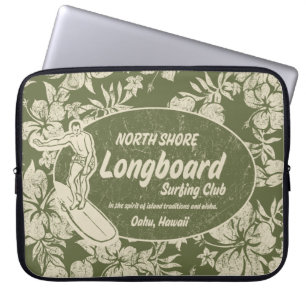 Club Surfing Hawaiian Neoprene Wetsuit Laptop Sleeve