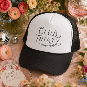 Club Thirty Personalised Birthday Trucker Hat