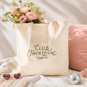 Club Twenty-One Personalised Tote Bag