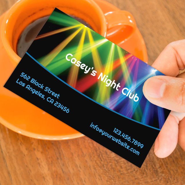 Club Uplighting DJ Business Card (Creator Uploaded)