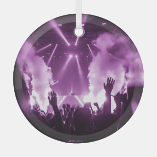 Club Vibe: Silhouette Dance Party 2020 Glass Tree Decoration