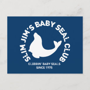Clubbing Baby Seals Postcard