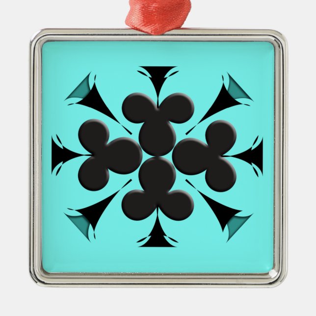 Clubs Metal Tree Decoration (Front)