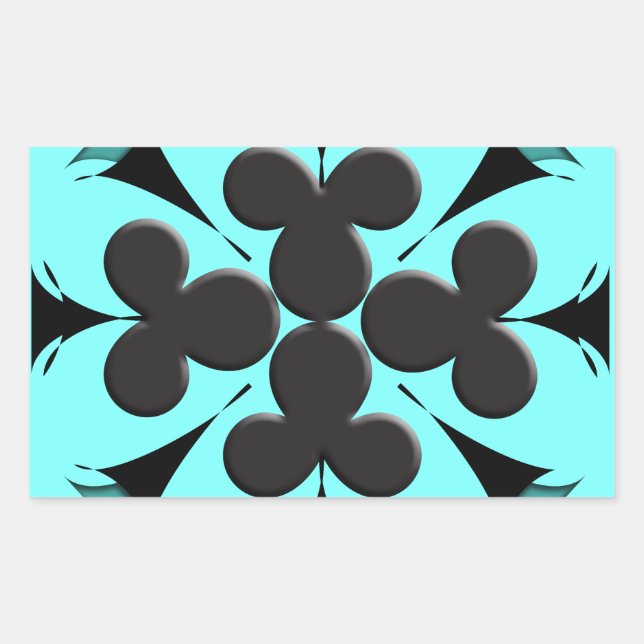 Clubs Rectangular Sticker (Front)
