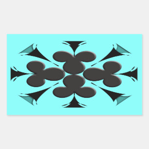 Clubs Rectangular Sticker