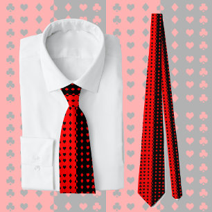 Clubs, spades, hearts, diamonds - cool tie