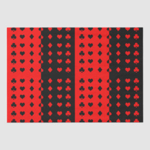 Clubs, spades, hearts, diamonds - cool tissue paper