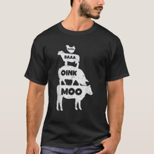 Cluck Baaa Oink Moo Country Farm Animal Farming Fa T-Shirt