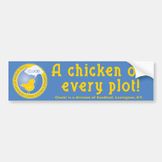 Cluck Buper Sticker A chicken in every plot!