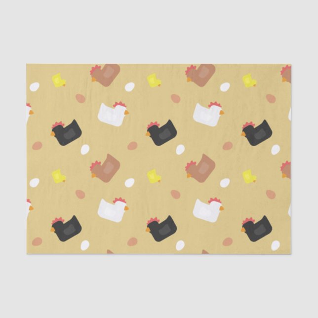 Cluck Cluck Tissue Paper (Front)