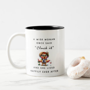 Cluck It Personalised Retirement Two-Tone Coffee Mug