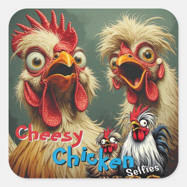  “Cluckin' Around” May & John Selfie Sticker (Front)