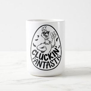 Cluckin' Fantastic Chicken-Themed Humorous Design  Coffee Mug