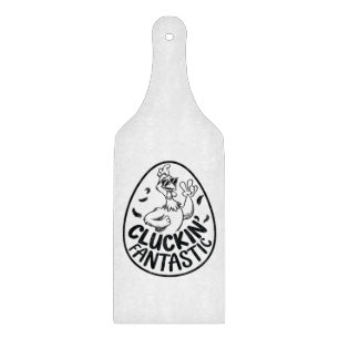 Cluckin' Fantastic Chicken-Themed Humorous Design Cutting Board