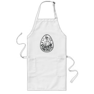 Cluckin' Fantastic Chicken-Themed Humorous Design Long Apron