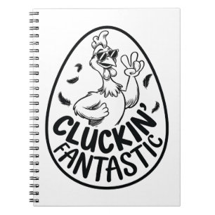 Cluckin' Fantastic Chicken-Themed Humorous Design Notebook