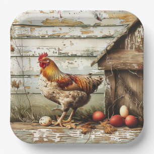 Cluckin Good Party Paper Plate