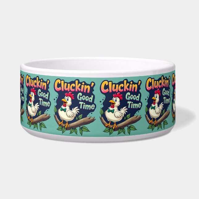 Cluckin' Good Time Funny Chicken Illustration (Front)