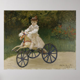 Clude Monet - Jean Monet on his Hobby Horse 1872 Poster