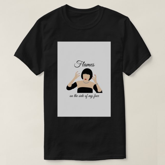 Clue Mrs. White Greeting Card T-Shirt (Design Front)