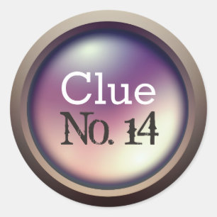 Clue No. 14 Classic Round Sticker