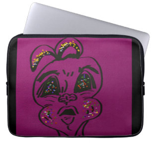 Clueless Bunny Laptop Sleeve