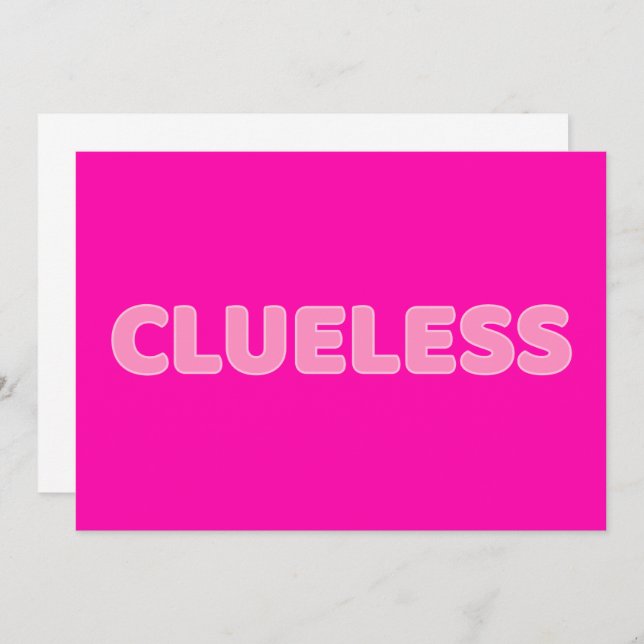 Clueless I Invitation (Front/Back)