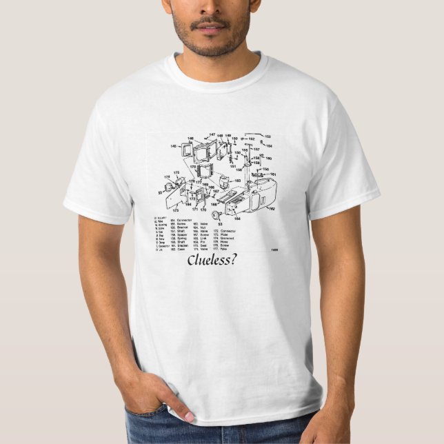 Clueless on instructions T-Shirt (Front)