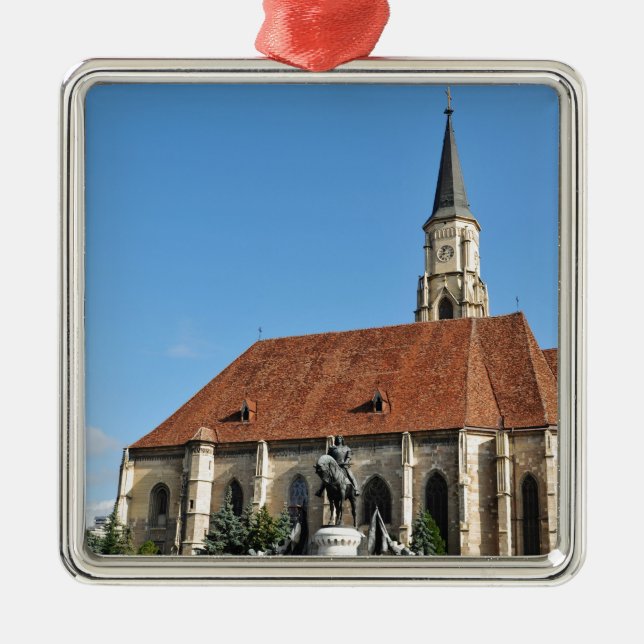 Cluj Napoca, Romania Metal Ornament (Front)