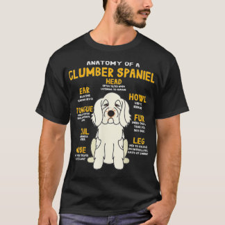 Clumber Spaniel Anatomy Funny Dog Mum Dad Cute Gif T-Shirt