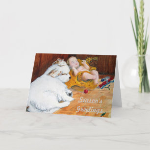 Clumber Spaniel Christmas Card