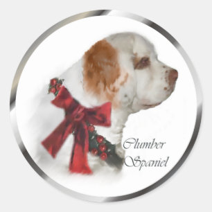 Clumber Spaniel Christmas Gifts Classic Round Sticker