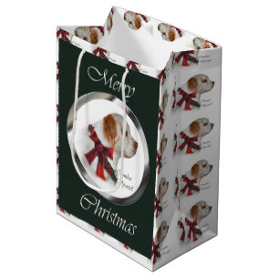 Clumber Spaniel Christmas Medium Gift Bag