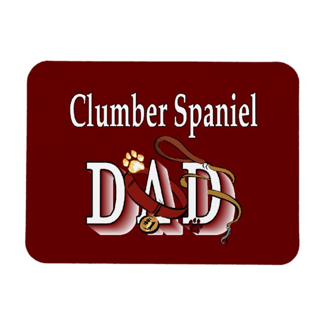 Clumber Spaniel DAD Magnet (Horizontal)