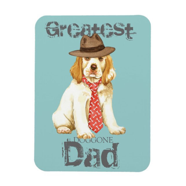 Clumber Spaniel Dad Magnet (Vertical)