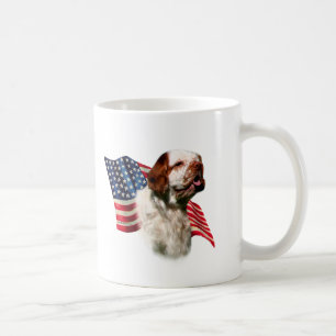 Clumber Spaniel Flag Coffee Mug