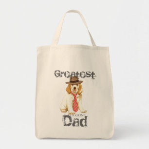 Clumber Spaniel Heart Dad Tote Bag