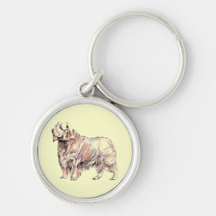 Clumber Spaniel Key Chain
