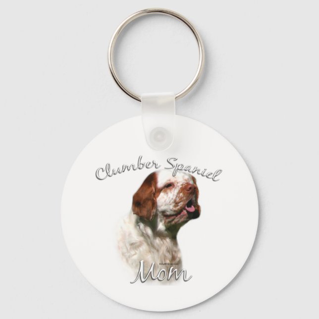 Clumber Spaniel Mum 2 Keychain (Front)