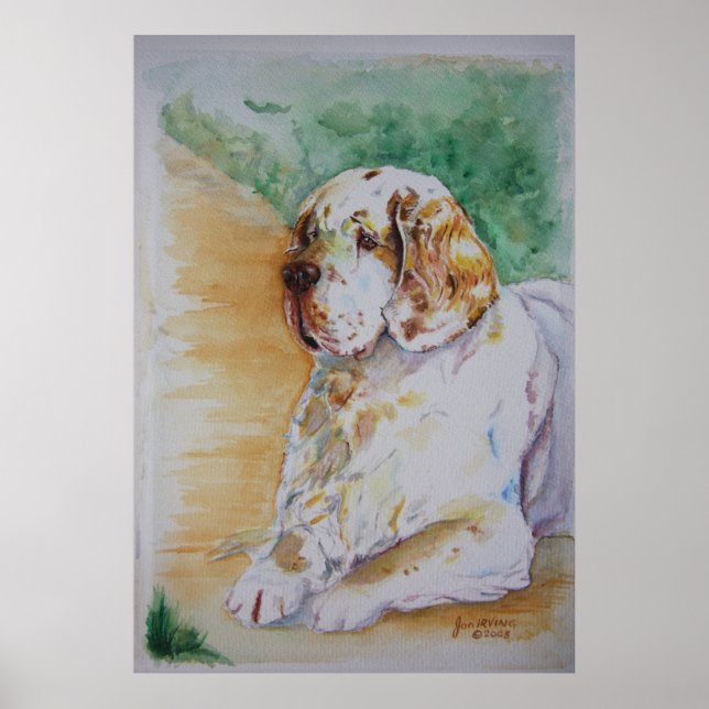Clumber Spaniel - My Friend Print (Front)