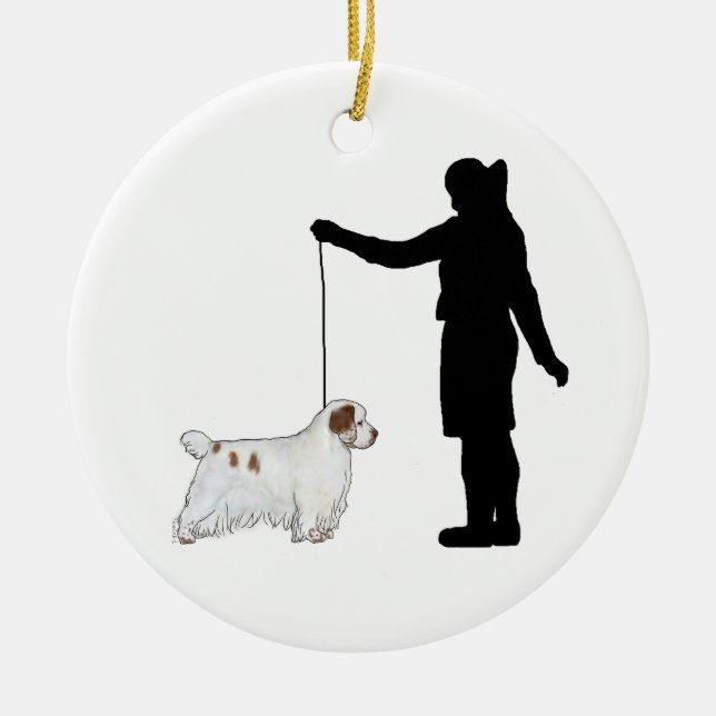 Clumber Spaniel Ornament (Front)