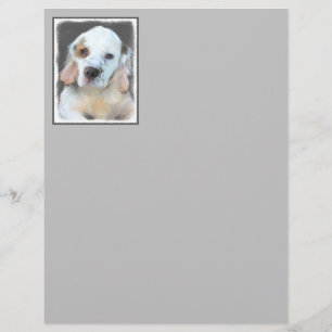Clumber Spaniel Painting - Cute Original Dog Art