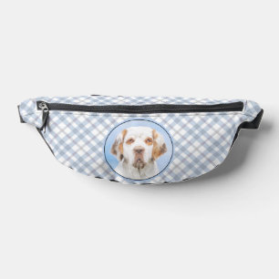 Clumber Spaniel Painting Cute Original Pet Dog Art Bum Bags