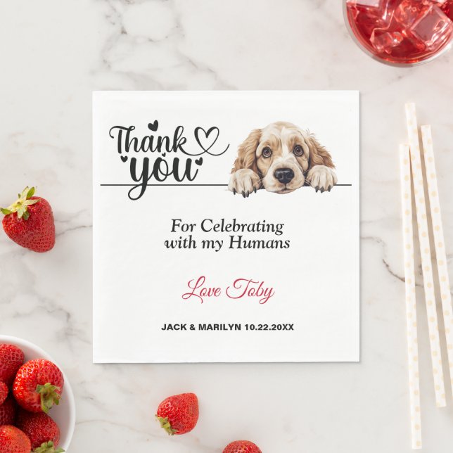 Clumber Spaniel Paper Napkin (Insitu)