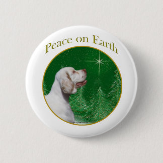 Clumber Spaniel Peace 6 Cm Round Badge