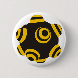 ClumpBubble Bumblebee 6 Cm Round Badge