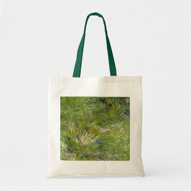 Clumps of Grass by Vincent van Gogh Tote Bag (Front)