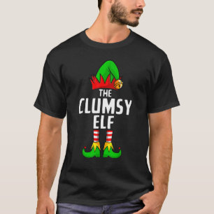 Clumsy Elf Matching Family Group Christmas Party P T-Shirt