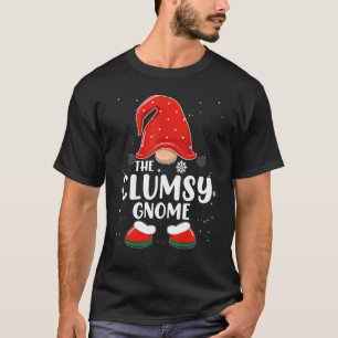Clumsy Gnome Buffalo Plaid Matching Family Christm T-Shirt