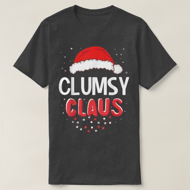 Clumsy Santa Claus Christmas Matching Costume  T-Shirt (Design Front)